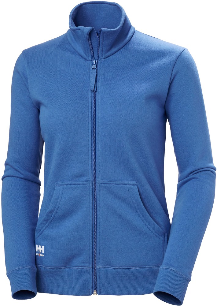 HellyHansenDamenClassicZipSweatshirtStoneBlue-XS