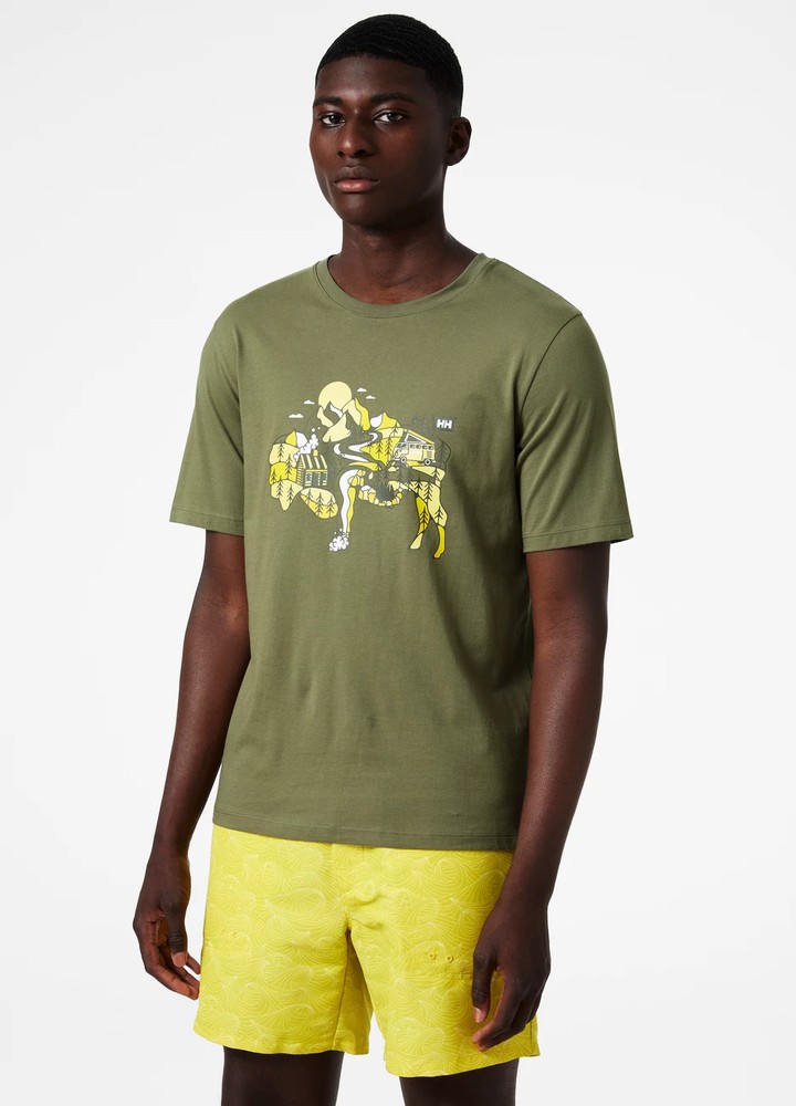 HellyHansenT-ShirtF2FOrganicCottonT-ShirtLavGreen162901Grn-XL