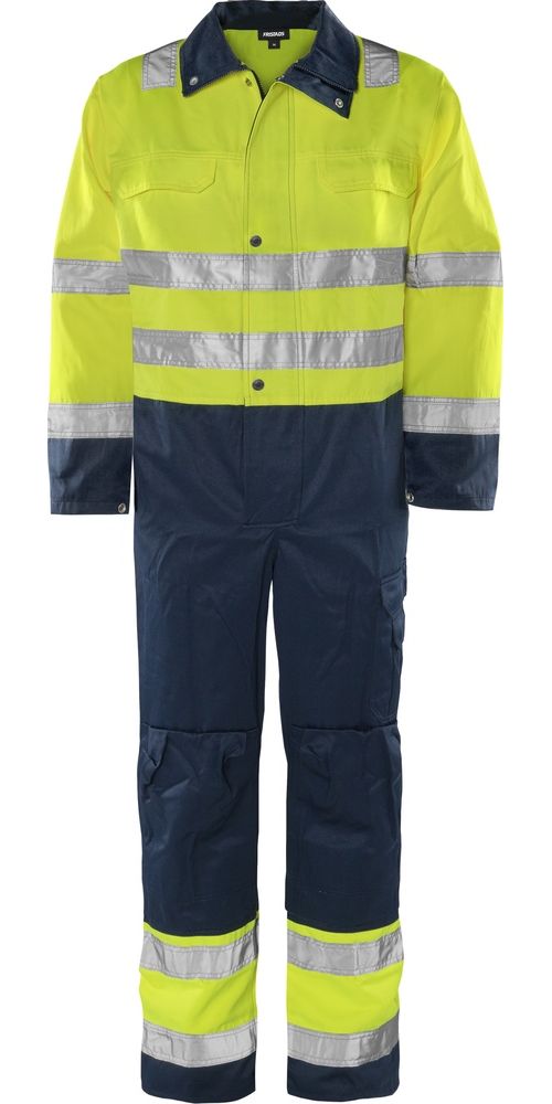 FristadsHighVisOverallKl38601TH100004Hi-VisYellowNavy-3XL