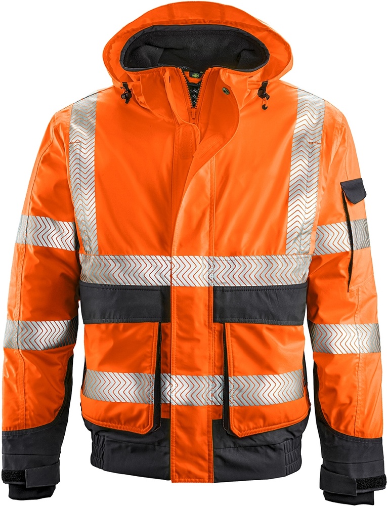 4PROTECTWarn-Wetterschutz-BlousonNewark3411LeuchtorangeGrau-XS