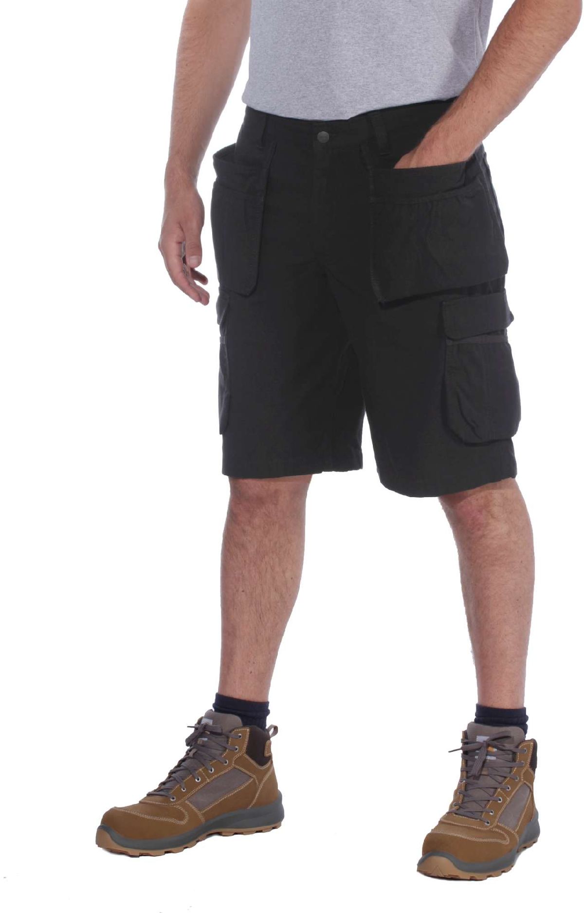 CarharttHerrenShortsSteelMultipocketShortBlack