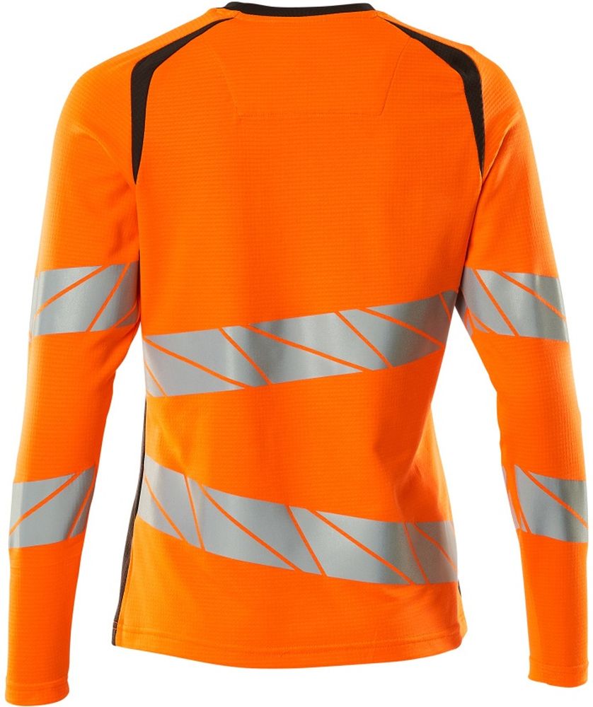 MascotDamenT-ShirtLangarmAccelerateSafe19091-771Hi-visOrangeDunkelanthrazit-XXL