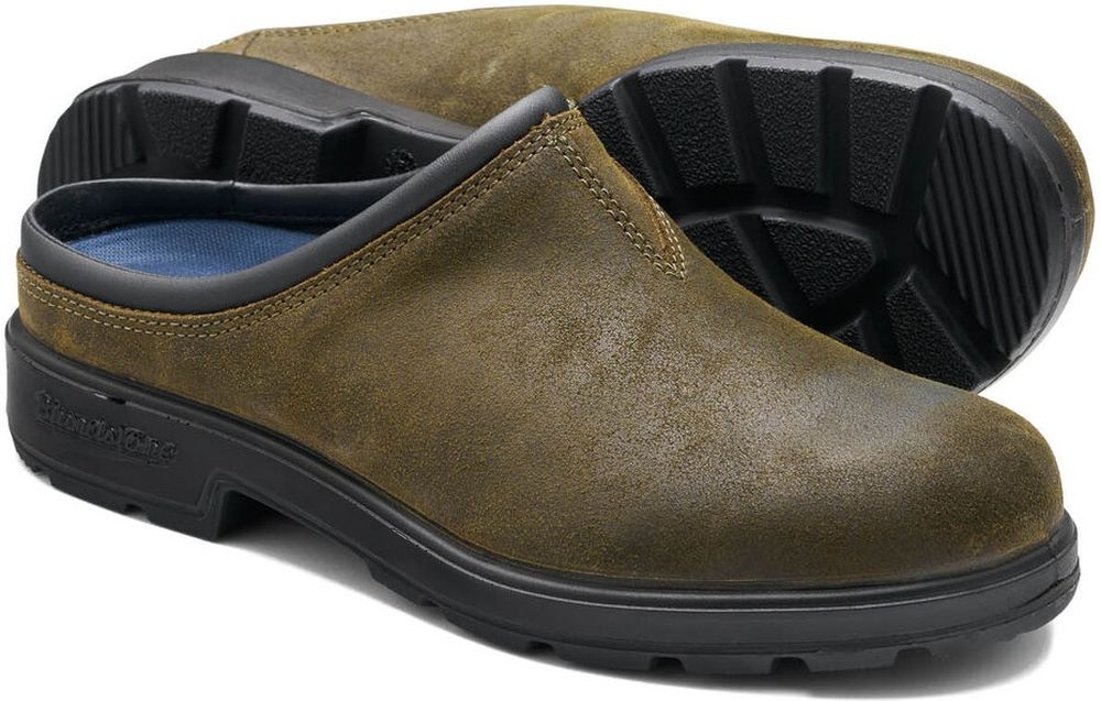 BlundstoneChelseaBoots2423DarkOliveWaxedSuedeOriginalsClogsDarkOlive-3UK
