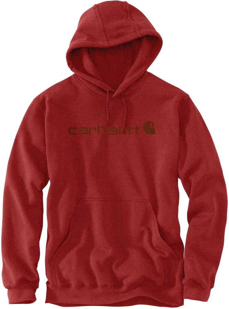 CarharttSignatureLogoSweatshirtChiliPepperHeather