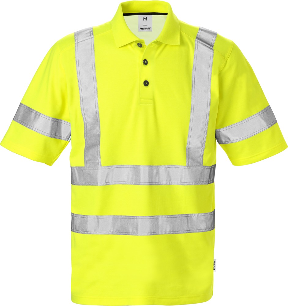 FristadsHighVisPoloshirt7025Kl3PHVWarnschutz-Gelb-5XL