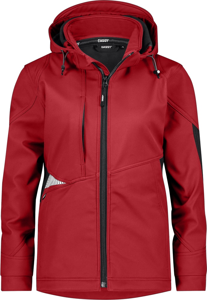 DassyDamenSoftshell-JackeGravityNextWomenRotSchwarz-XS