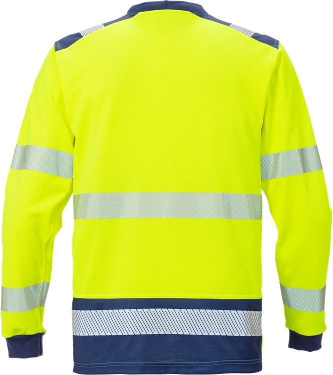 FristadsWarnschutzT-ShirtHighVisT-ShirtLangarmKL37724THVWarnschutz-GelbMarine