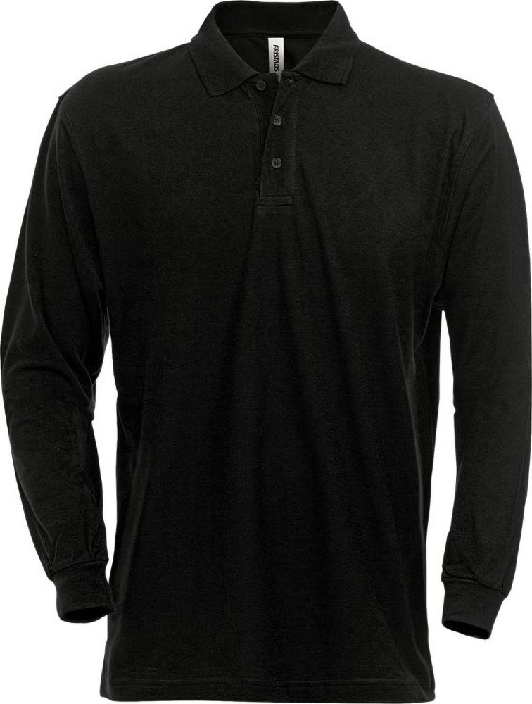 FristadsAcodePoloshirtLangarm1722PIQSchwarz-XS