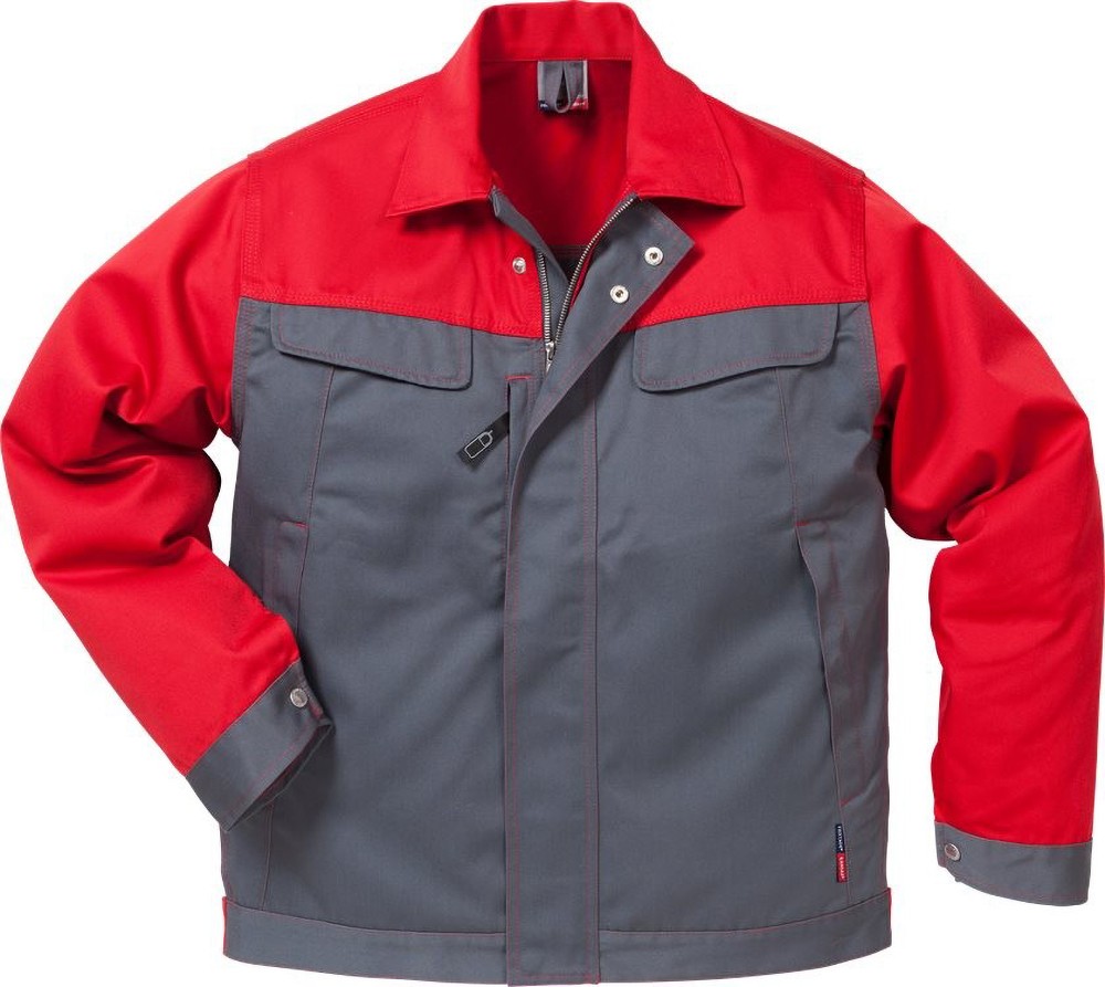 KansasIndustrie-JackeIconTwoJacke4857LUXEGrauRot-XS