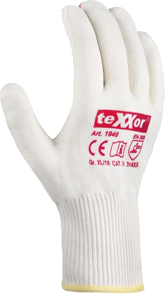 teXXorFeinstrick-HandschuheBaumwolleNylon12Stck1946BeigeRoteNoppen-7
