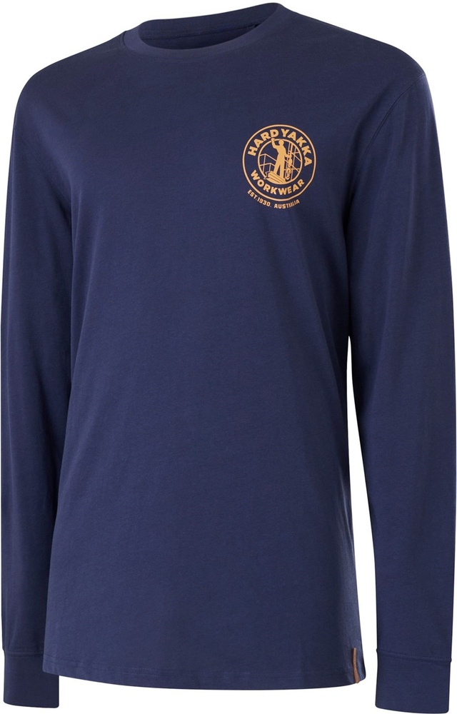 HardYakkaT-ShirtHeritageIconLSTeeG11489Navy-S