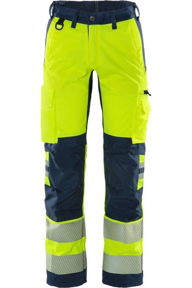 FristadsHighVisStretch-HoseKlasse22712PLUWarnschutz-GelbMarine-C54