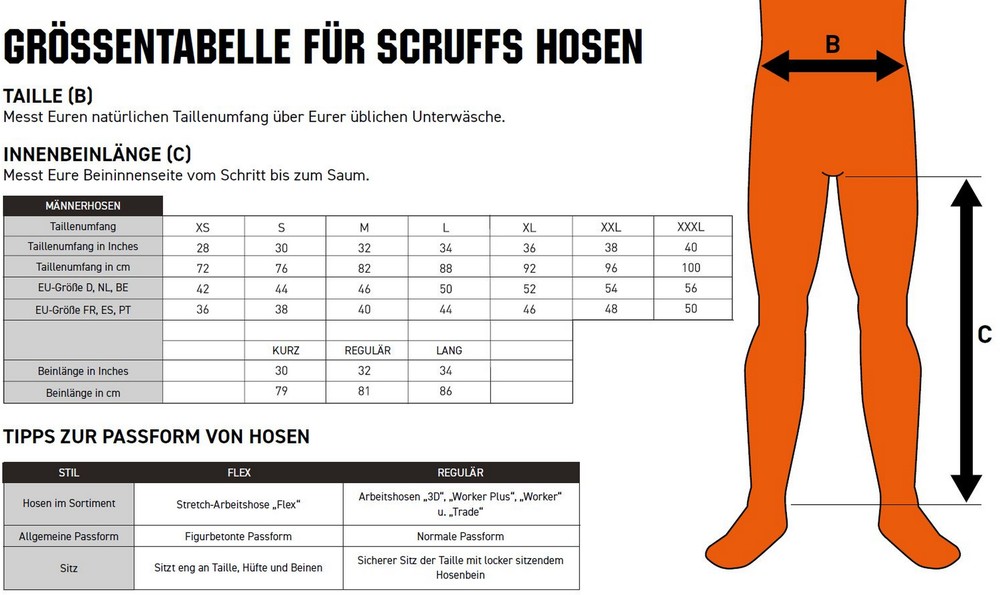 ScruffsHoseArbeitshoseWorkerPlus-Schwarz