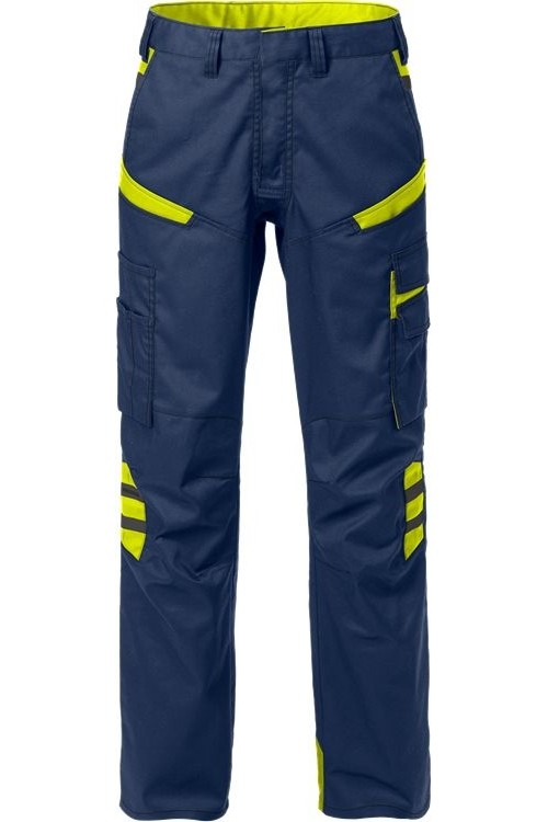 FristadsIndustrie-Stretch-HoseDamenhose2554STFPMarineWarnschutz-Gelb