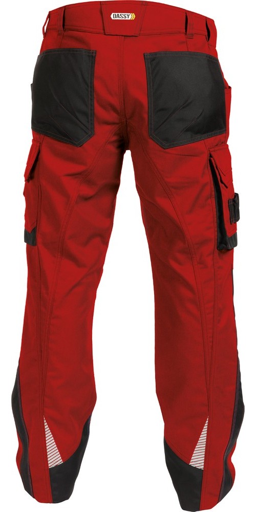 DassyArbeitshosemitKniepolstertaschenNovaPESCO63RotSchwarz