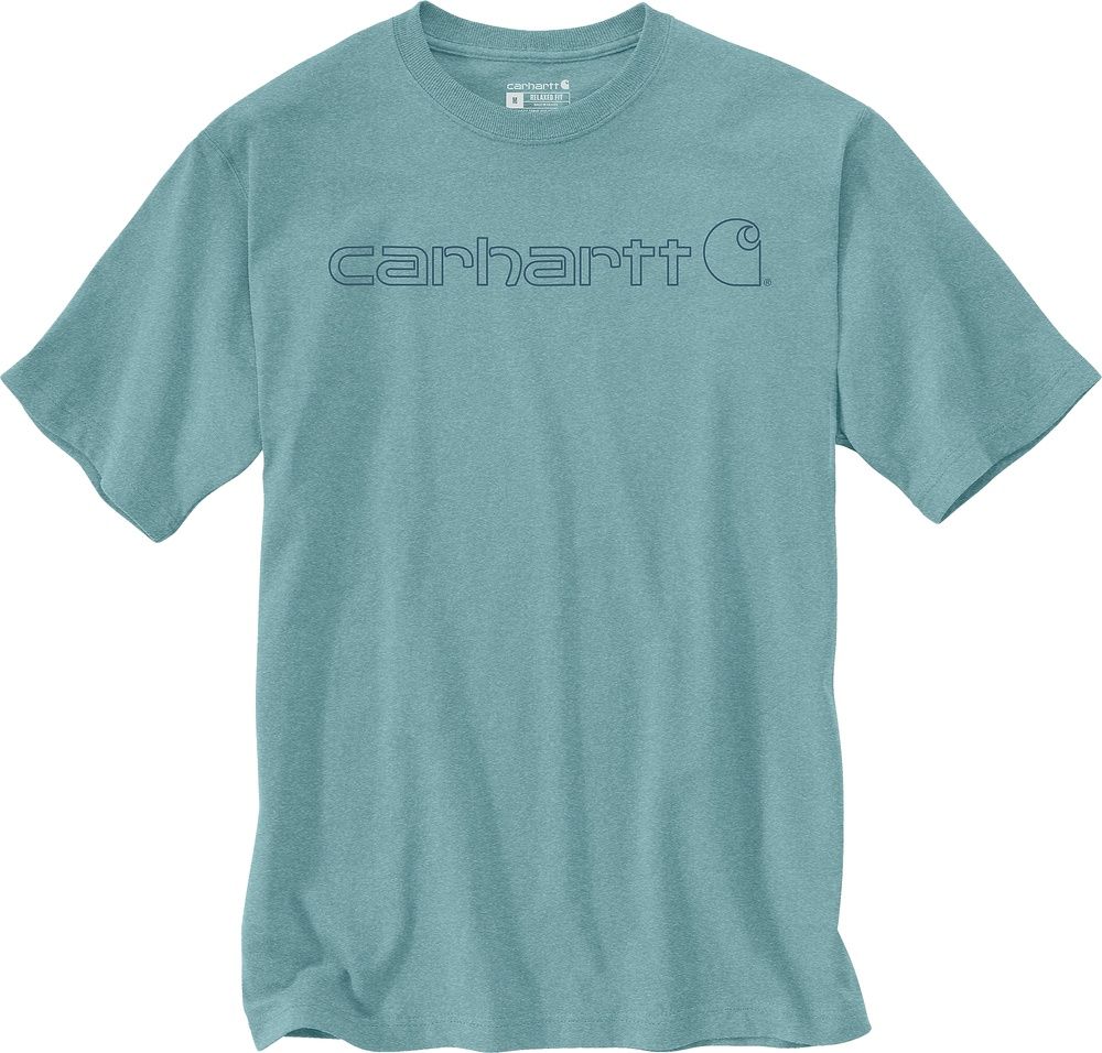 CarharttCoreLogoT-ShirtSS103361SummerBlueHeather-XXL