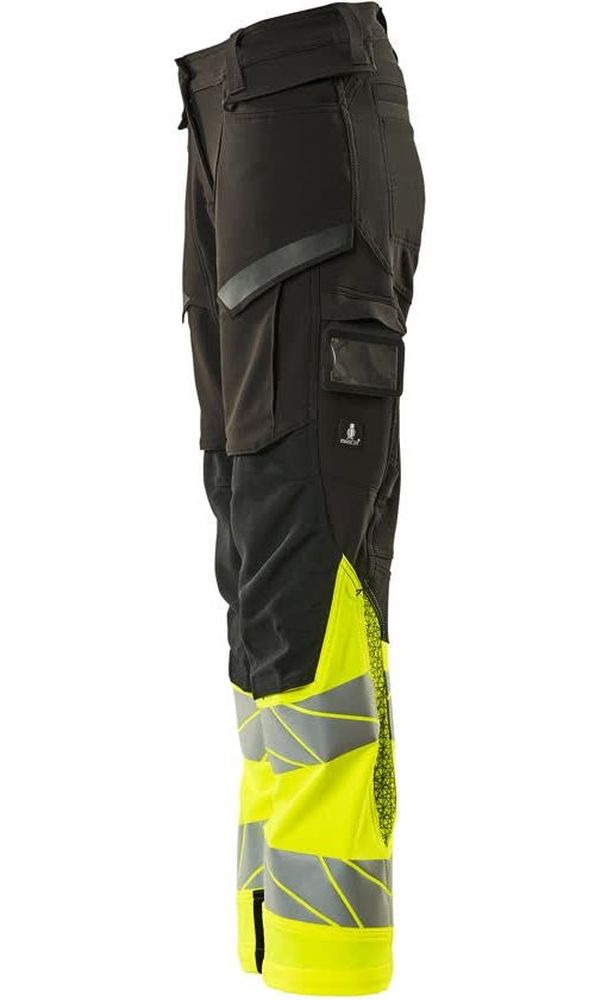 MascotDamenHosemitKnietaschenAccelerateSafe19178-511SchwarzHi-visGelb-C3476