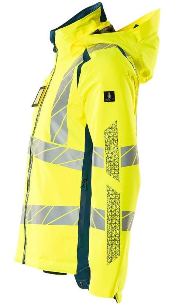 MascotDamenWinterjackeAccelerateSafe19045-449Hi-visGelbDunkelpetroleum-XXL