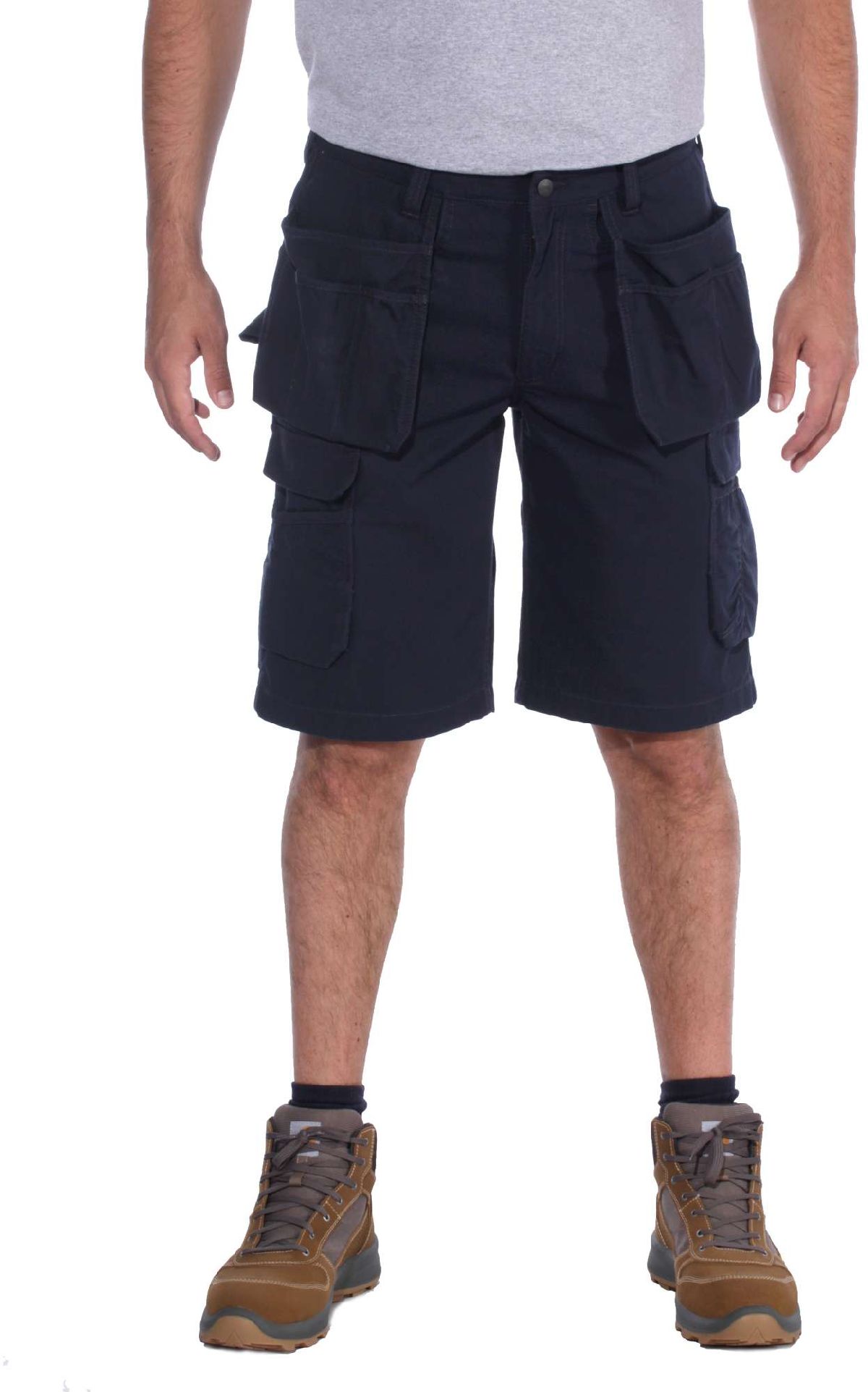 CarharttHerrenShortsSteelMultipocketShortNavy