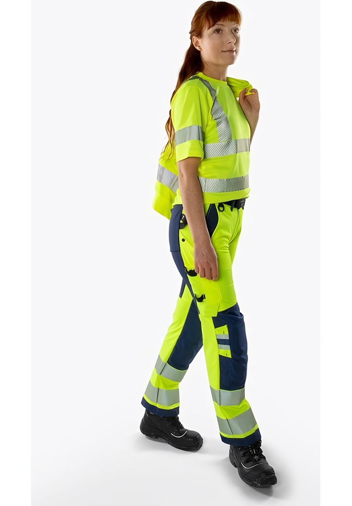 FristadsHighVisGreenStretchhoseDamenKl22665GSTPWarnschutz-OrangeMarine-34