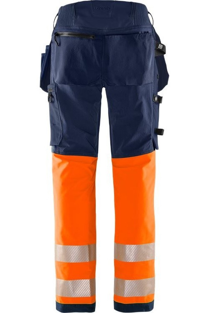 FristadsHighVisGreenHandwerkerStretchhoseKl12643GSTPWarnschutz-OrangeMarine-C44