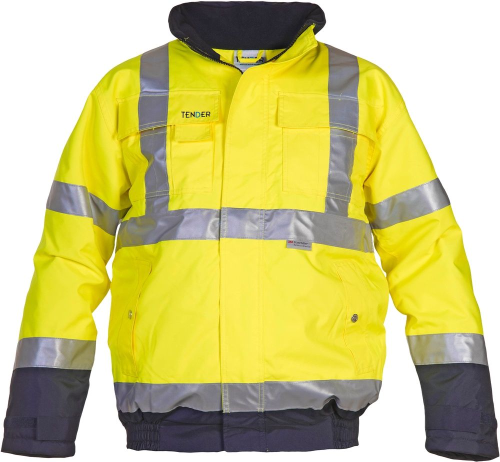 HydrowearArbeitsjackePilotJackeHeliosNeongelbDunkelblau-3XL