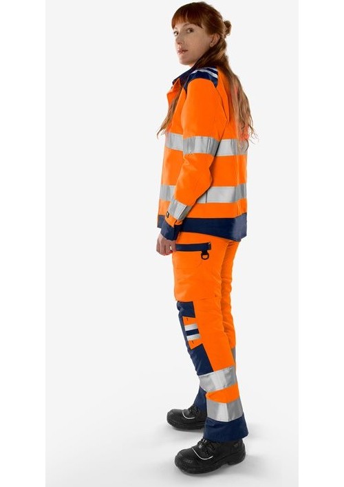 FristadsHighVisGreenHoseDamenKl22642GPLUWarnschutz-OrangeMarine