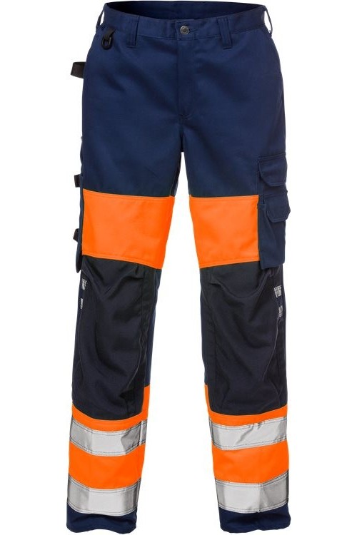 FristadsWarnschutz-HoseHighVisHoseDamenKl12139PLUWarnschutz-OrangeMarine