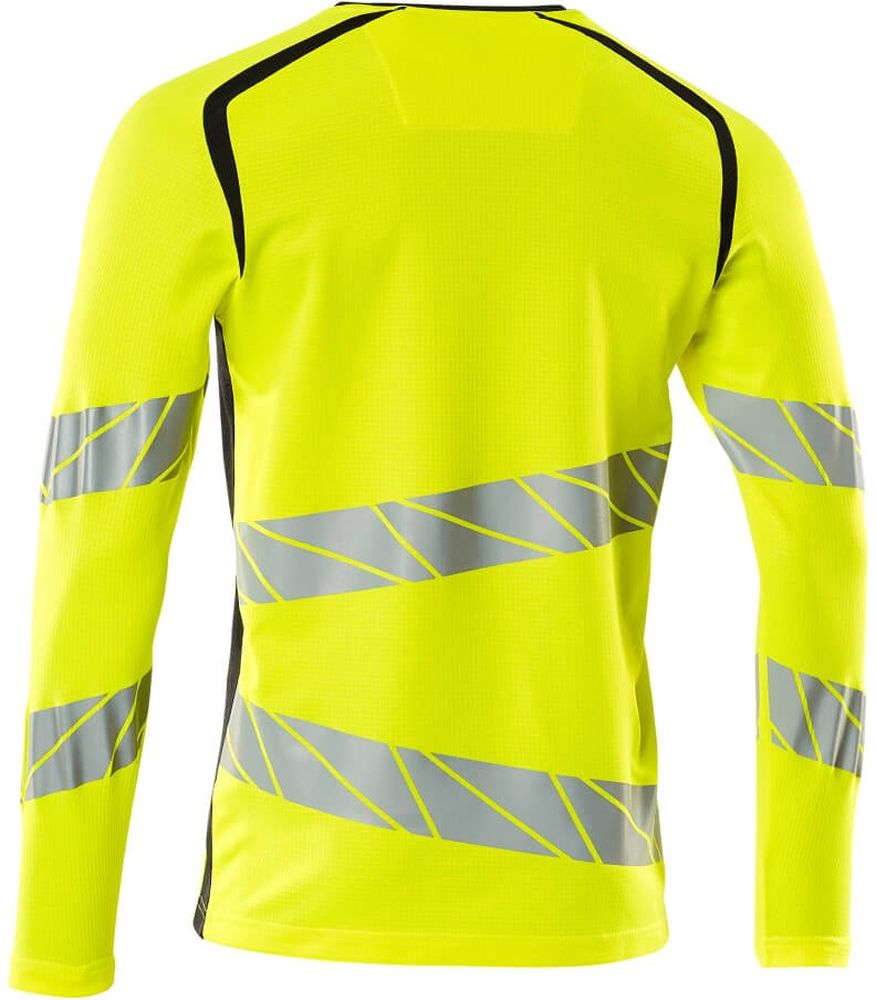 MascotT-ShirtLangarmAccelerateSafe19081-771Hi-visGelbSchwarzblau-XXL