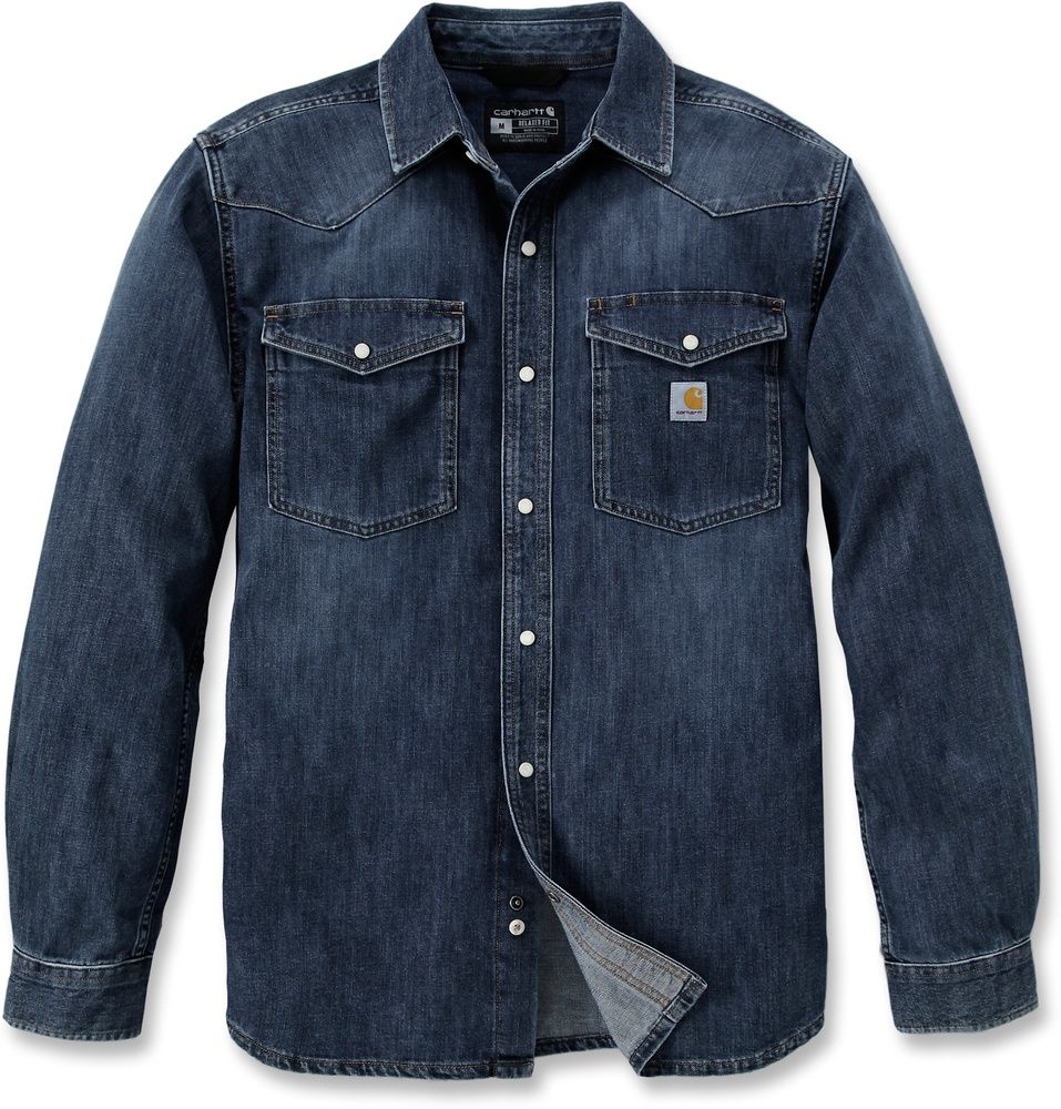 CarharttLongsleeveDenimLSSnapFrontShirt106429Wyatt-M