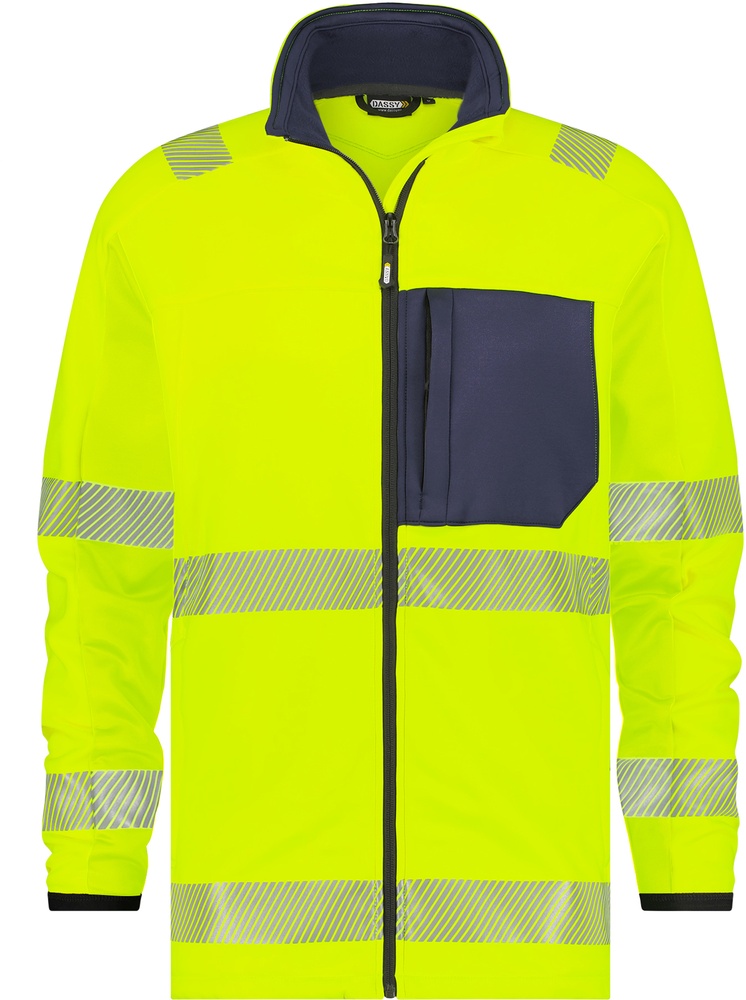 DassyWarnschutzMidlayer-JackeCamdenPESSPA35NeongelbDunkelblau-3XL