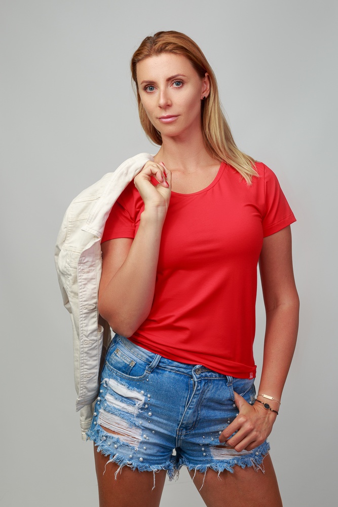 CityZenDamenFemaleShirtKlassischBredaRot-XS34