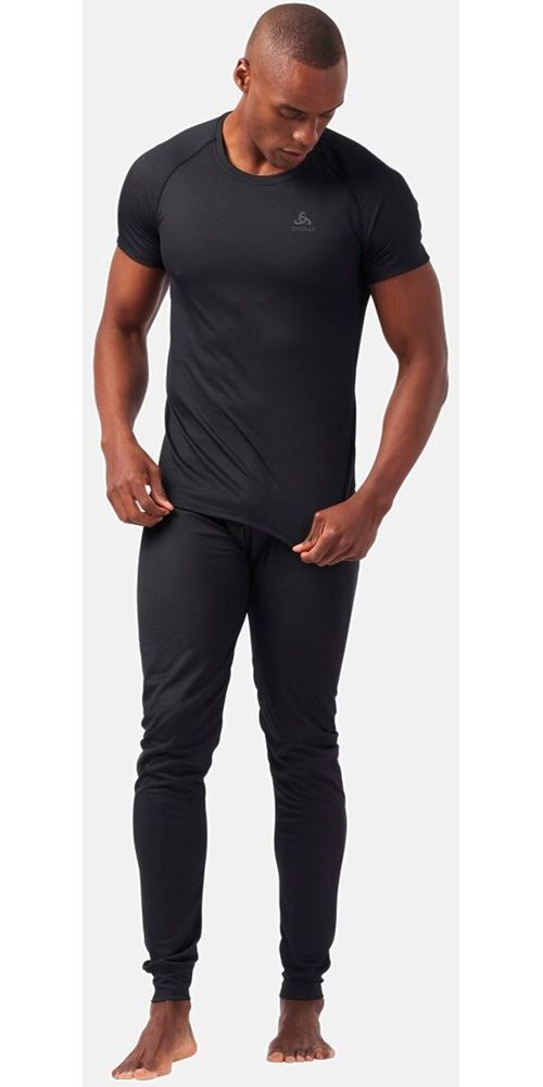 OdloTanktopBlTopCrewNeckSSActiveF-DryLightEco141162Black-L