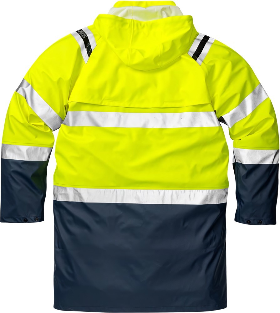 FristadsWarnschutz-JackeHighVisRegenmantelKl34634RSWarnschutz-GelbMarine