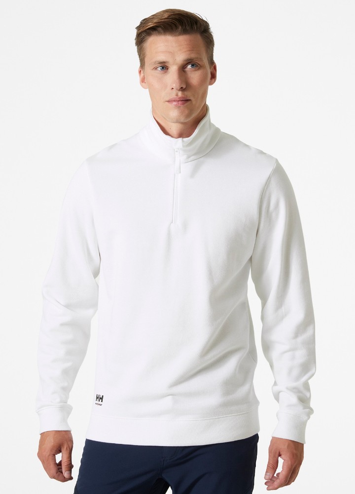 HellyHansenClassicHalfZipSweatshirtWhite-XS
