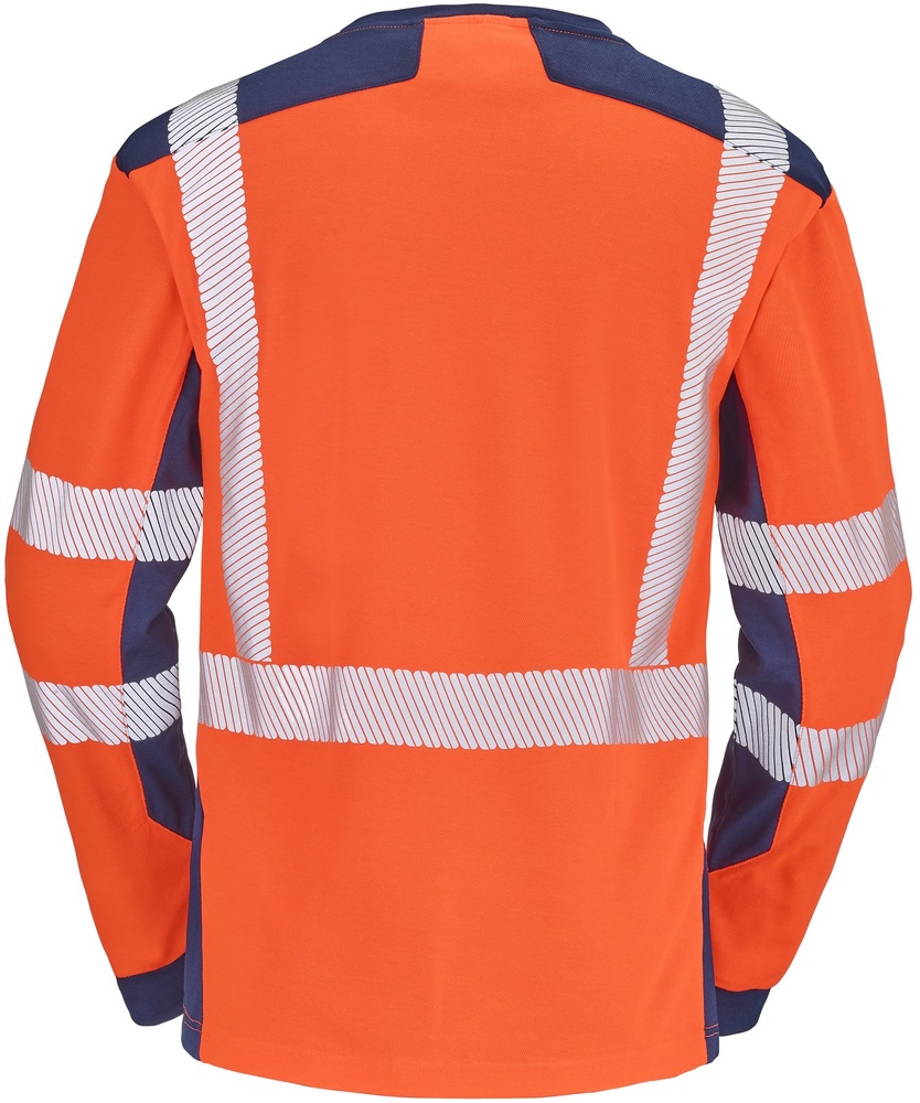 CepovettLangarm-ShirtFluoSafeXp9T85FluoOrangeNavy-XXL