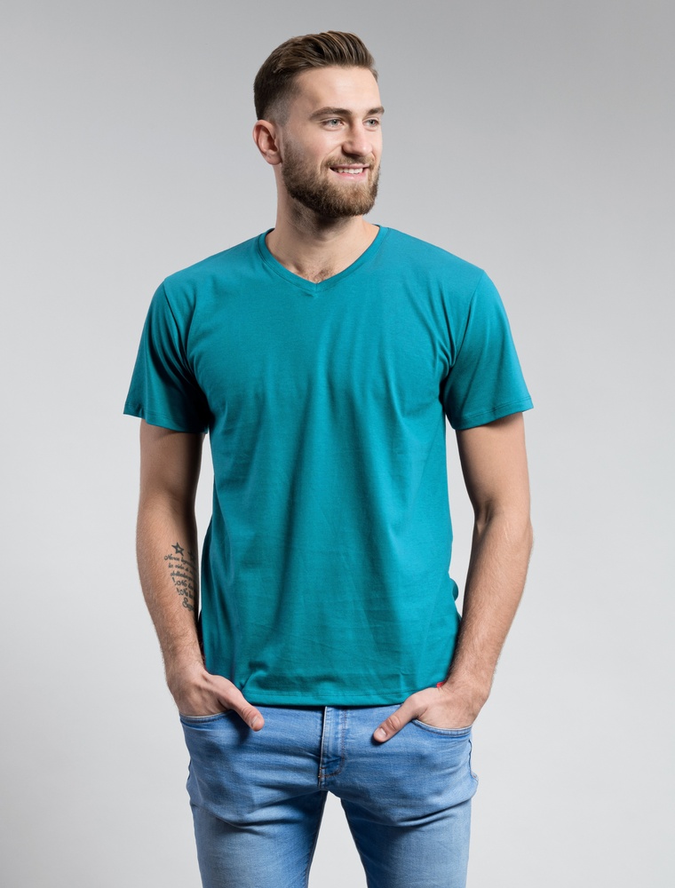 CityZenHerrenT-ShirtKlassischBondyPetrol-S