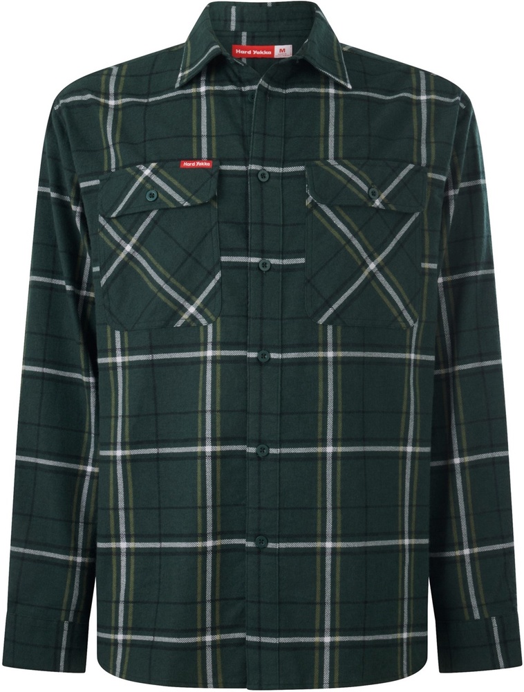 HardYakkaT-ShirtCoreFlannelShirtG07752Green-S