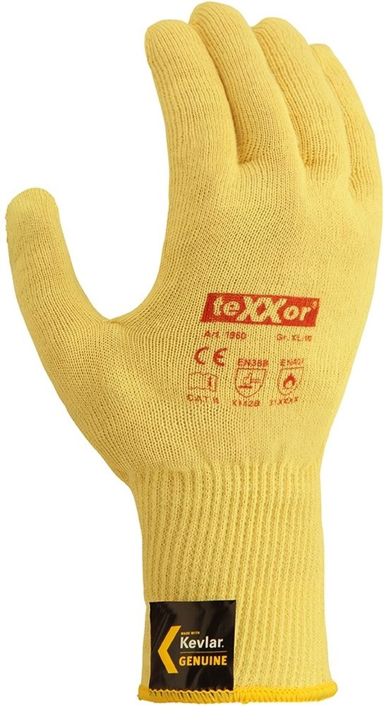 teXXorFeinstrick-HandschuheAramid12Stck1960Goldgelb-7