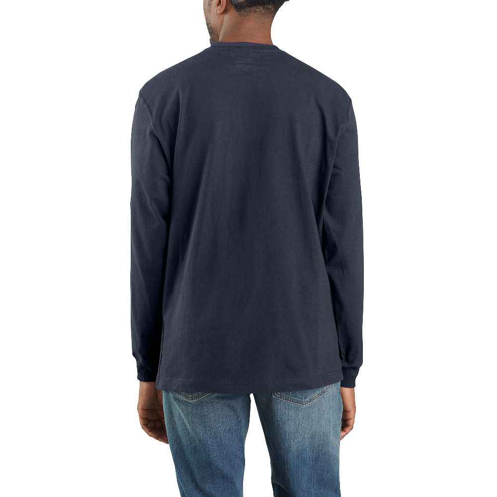 CarharttLongsleeveWorkwearPocketT-ShirtLSNavy