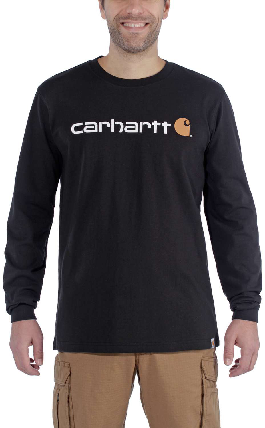 CarharttHerrenT-ShirtCoreLogoT-ShirtLSBlack