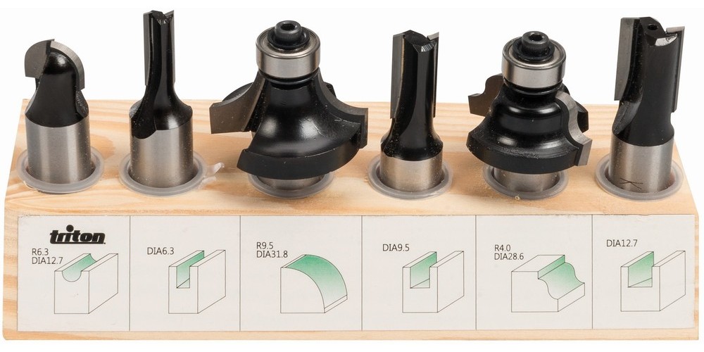 TritonZubehrEinsteigerpaket12-Zoll-Frser6-tlgSatz6-tlg