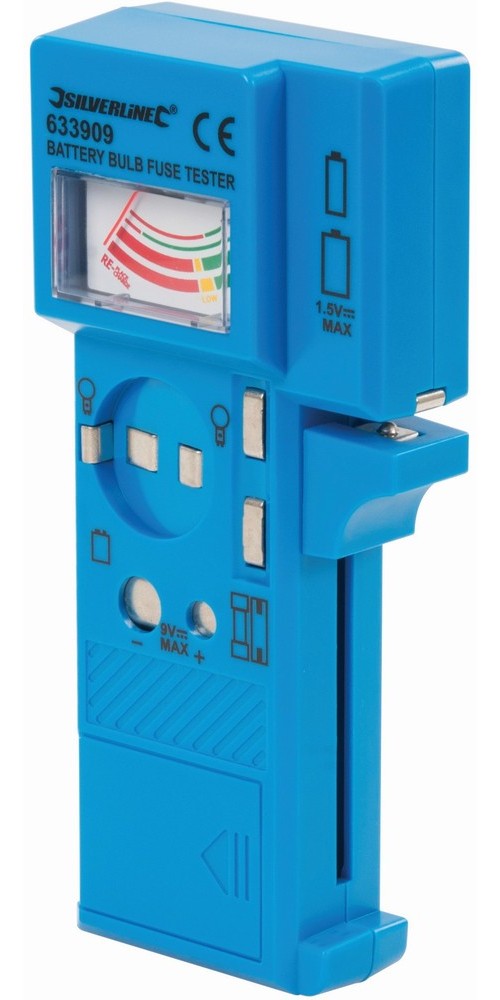 SilverlineElektriker-WerkzeugeBatterie-Leuchtmittel-undSicherungsprfer159V