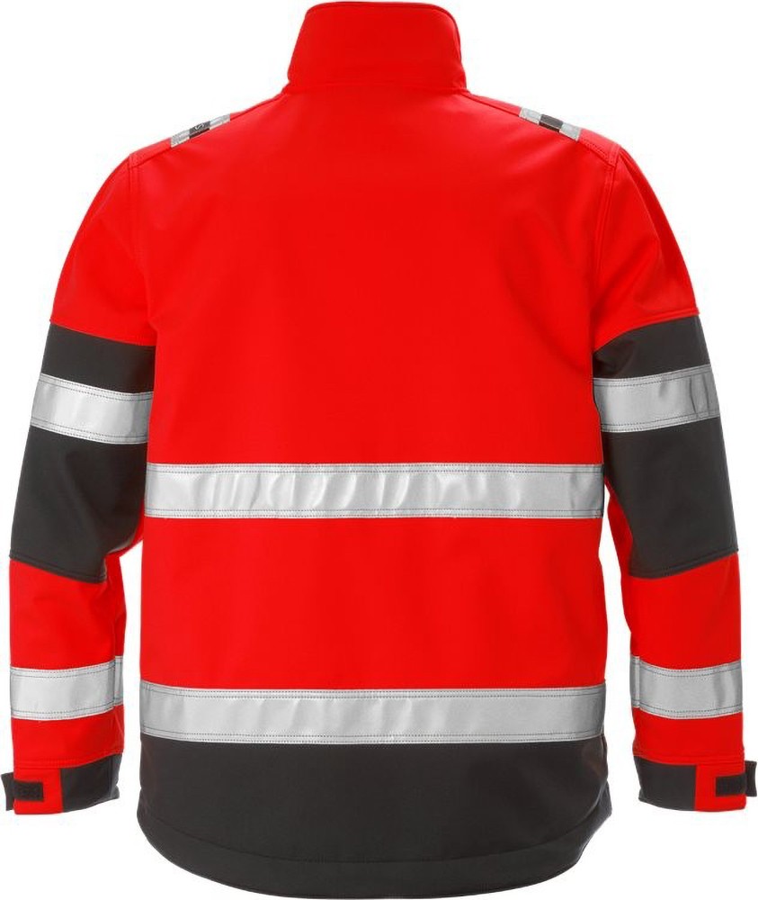 FristadsWarnschutz-JackeHighVisSoftshell-JackeKl24083WYHWarnschutz-RotSchwarz-XS