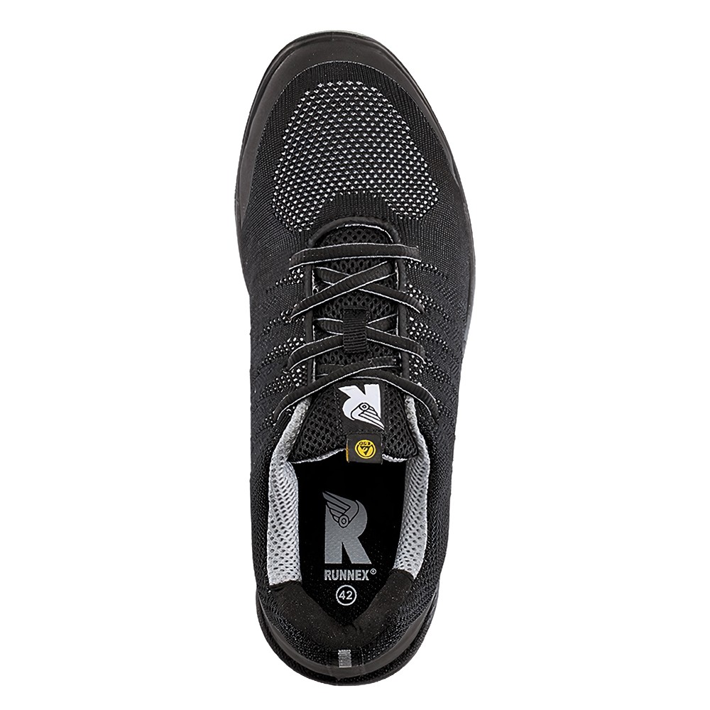 RUNNEXS1P-ESD-SicherheitshalbschuhSportStarSchwarzGrau-36