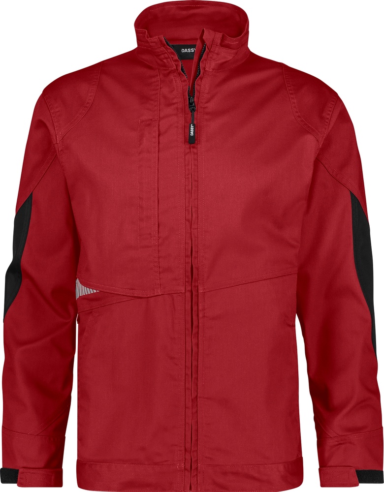 DassyArbeitsjackeAtomNextRotSchwarz-XS