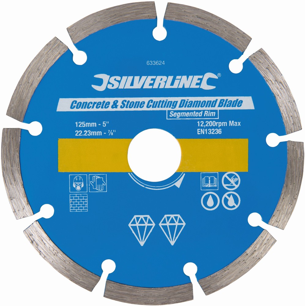 SilverlineSchleif-undTrennscheibenStein-undBeton-Diamanttrennscheibesegmentiert