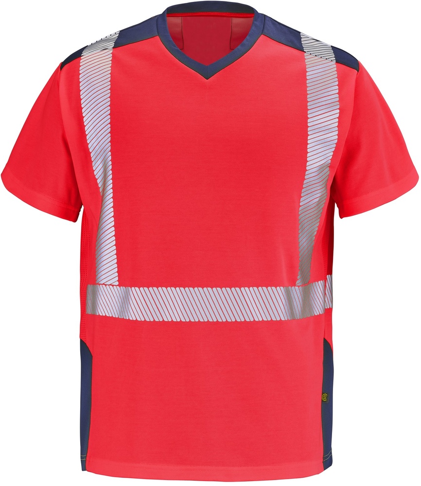 CepovettKurzarm-ShirtFluoSafeXp9T84FluoRedNavy-S