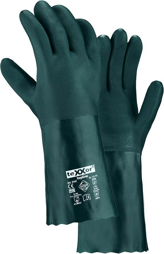 teXXorToplineChemikalienschutz-HandschuhePvcGrn12Stck2141Grn-10