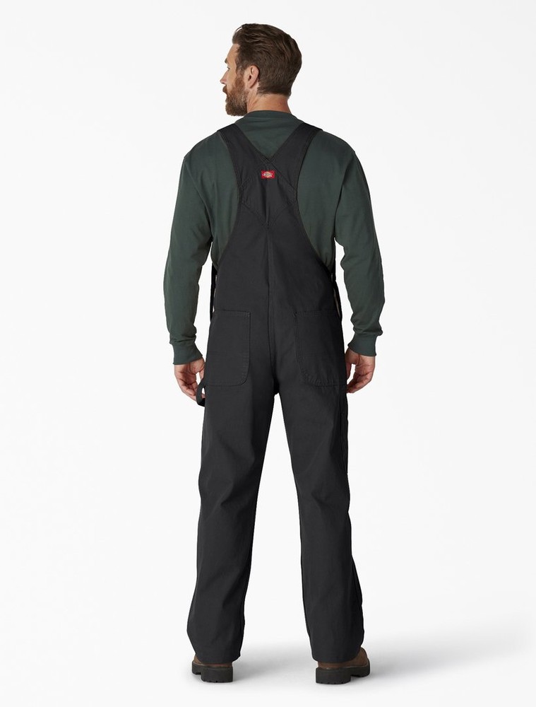 DickiesLatzhoseClassicBibOverallsRinsedBlack-W32-L32